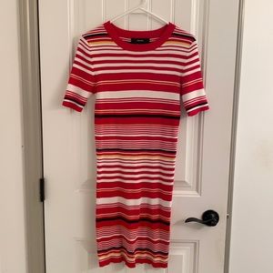 Fitted sweater dress